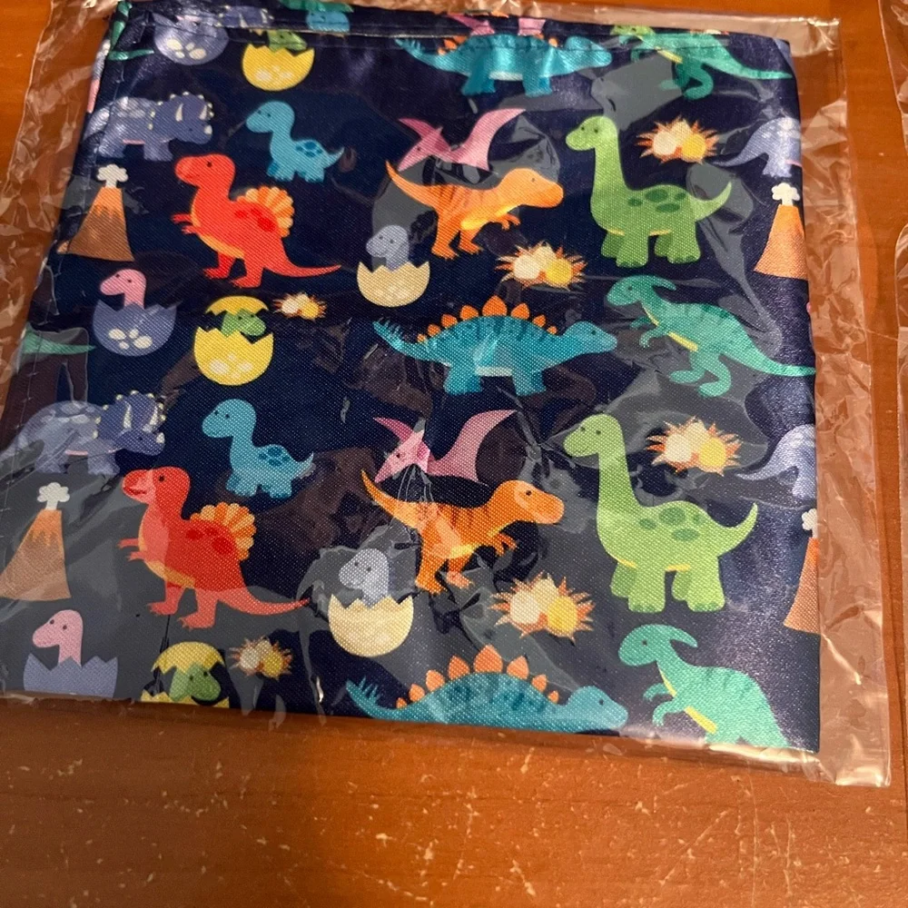 Kids Dinosaur and Space Print Tie and Pocket Square Set